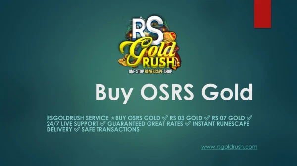 Buy OSRS Gold