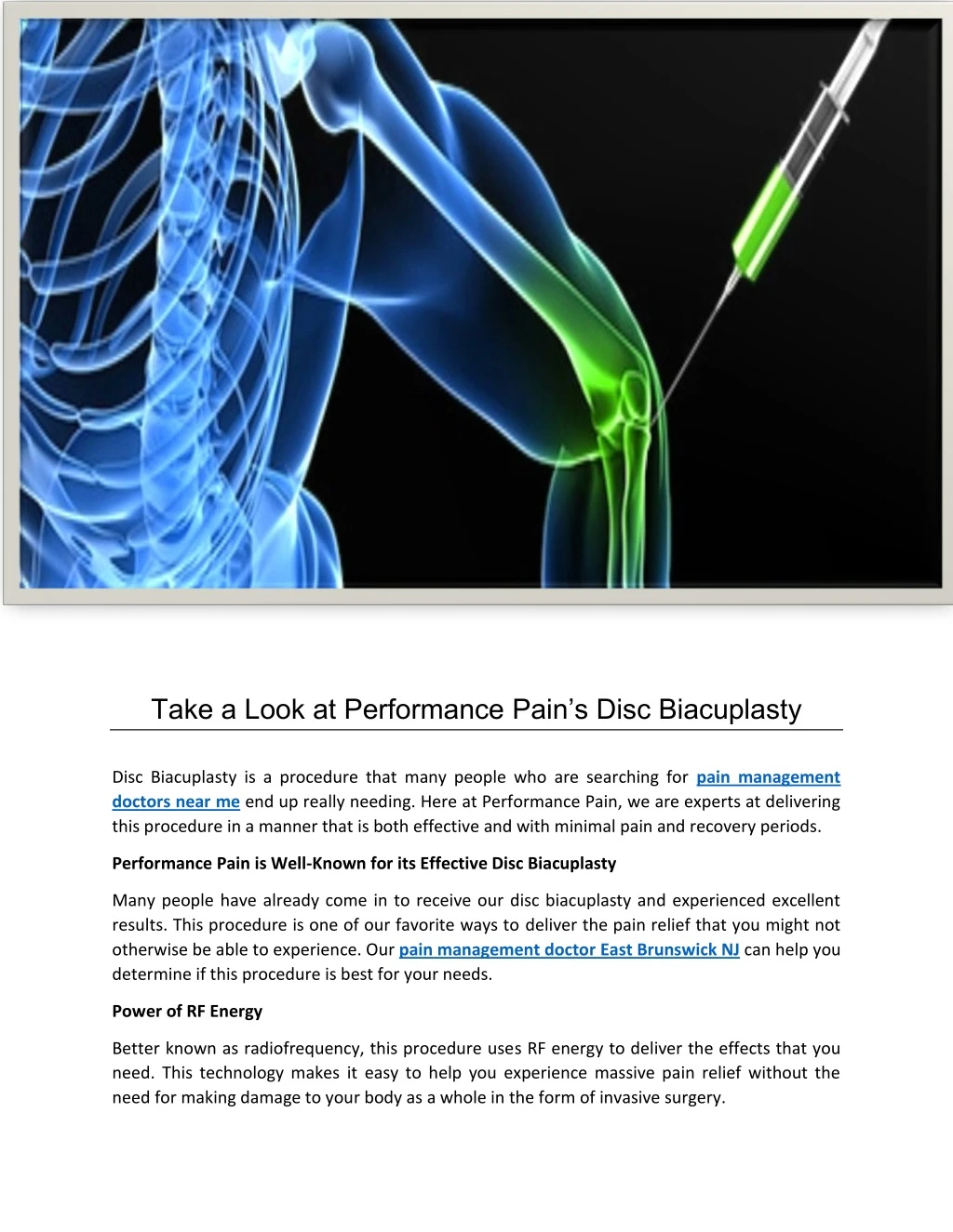 take a look at performance pain s disc biacuplasty