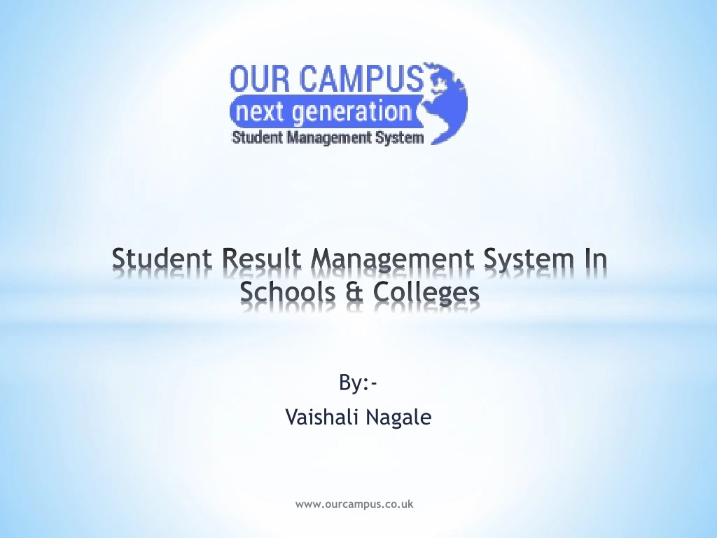 student result management system in schools colleges
