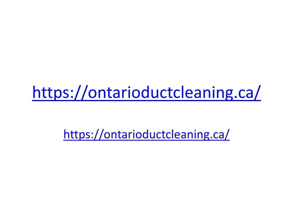 https ontarioductcleaning ca