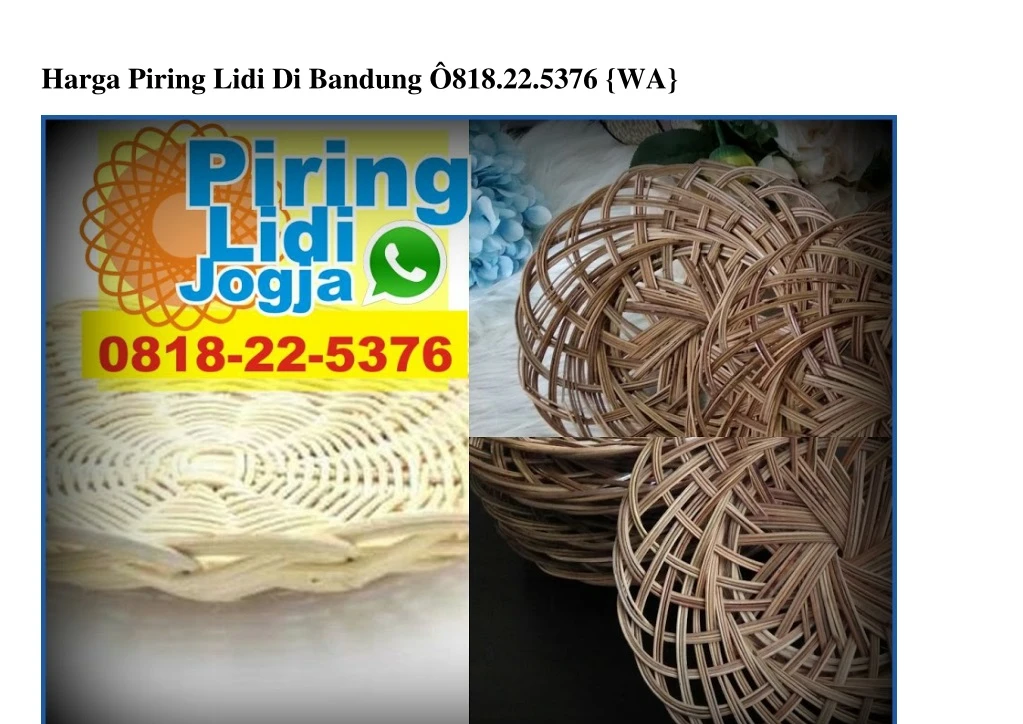 harga piring lidi di bandung 818 22 5376 wa