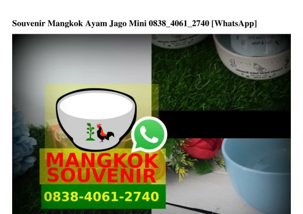 Souvenir Mangkok Ayam Jago Mini 0838–4061–2740[wa]