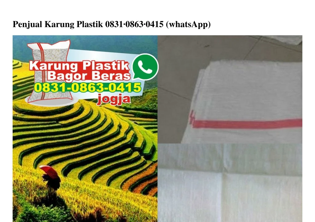 penjual karung plastik 0831 0863 0415 whatsapp