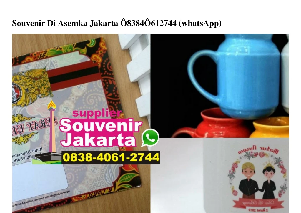 souvenir di asemka jakarta 8384 612744 whatsapp