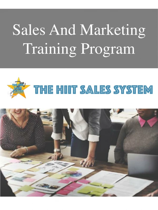 Sales And Marketing Training Program