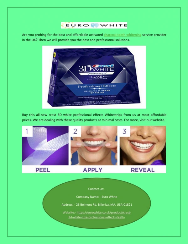 Natural Teeth Whitening Kit | Eurowhite.co.uk