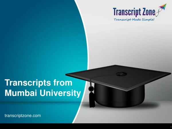 Transcripts from Mumbai University