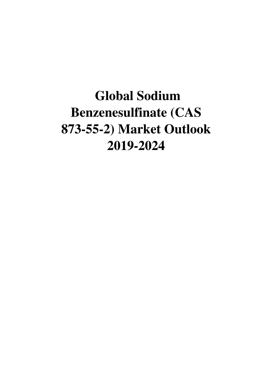 global sodium benzenesulfinate