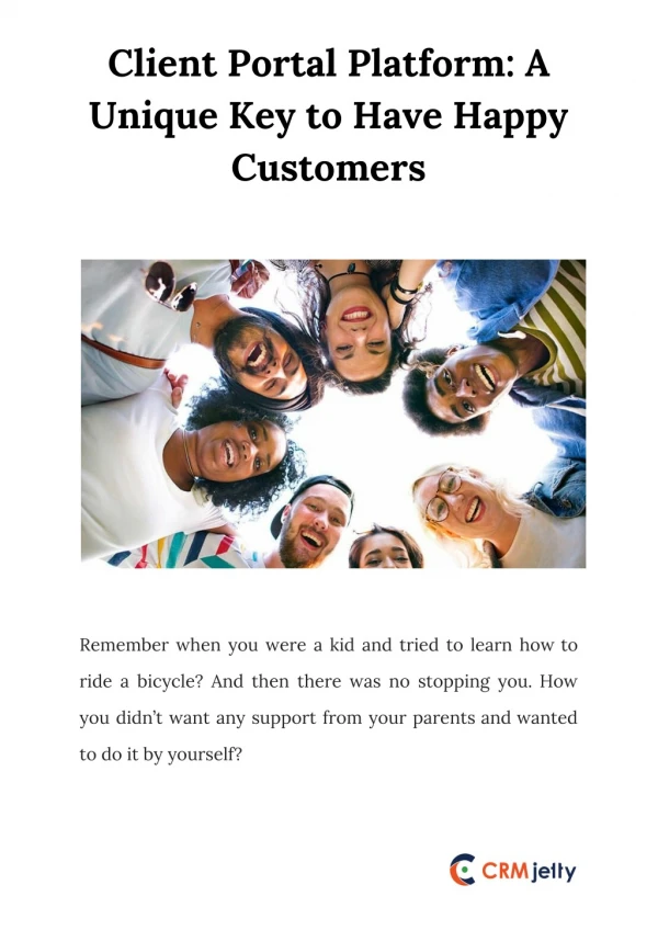 client portal platform a unique key to have happy