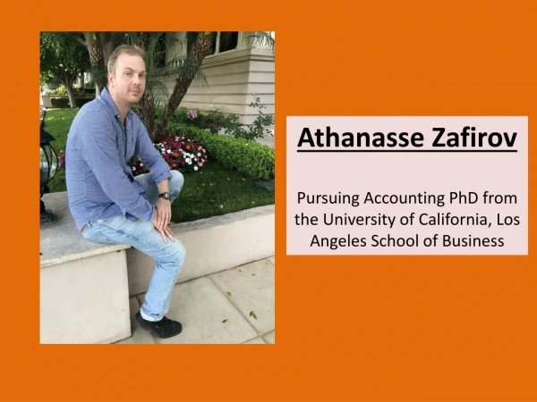 Athanasse Zafirov | Best in evaluating the financial situation of the firm
