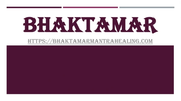 bhaktamar