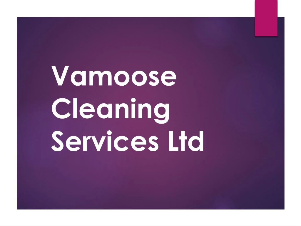 vamoose cleaning services ltd