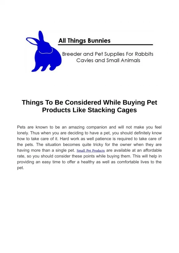 things to be considered while buying pet products
