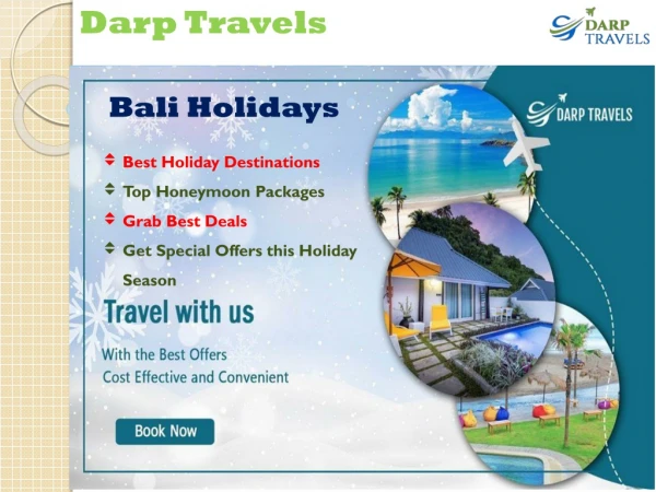Best Bali Holiday Packages - Darp Travels PPT