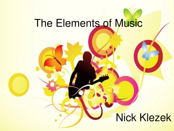 Nick Klezek - Elements of Music
