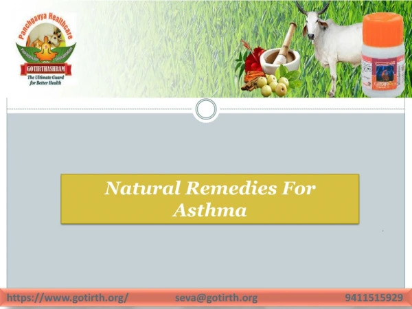 Natural remedies for asthma