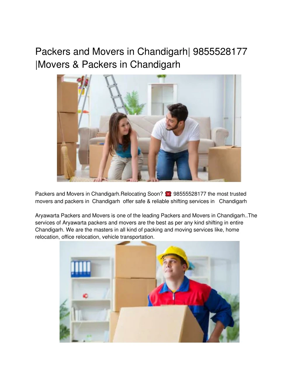 packers and movers in chandigarh 9855528177