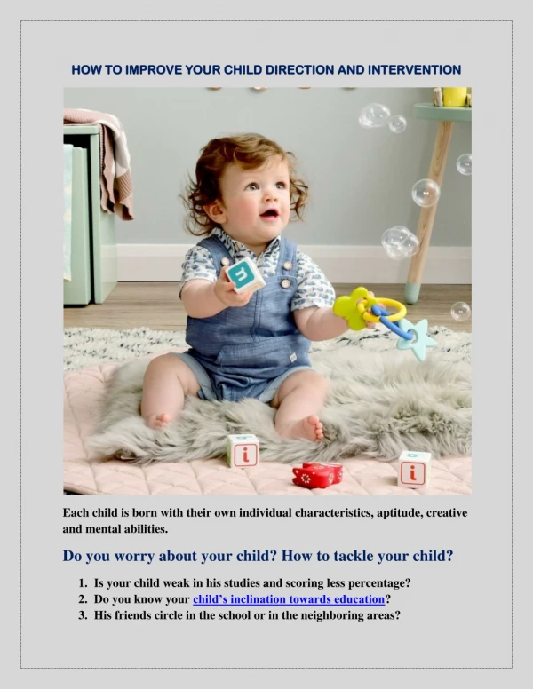 how to improve your c how to improve your child