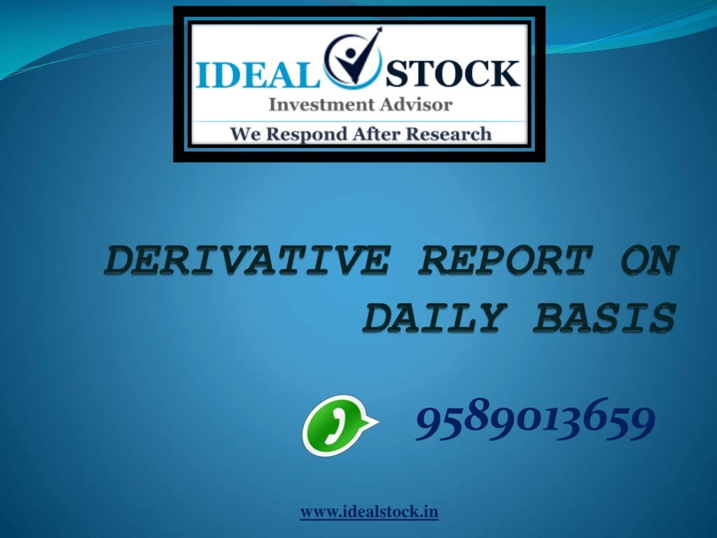 derivative report on daily basis