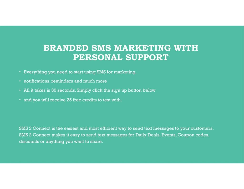 branded sms marketing with personal support