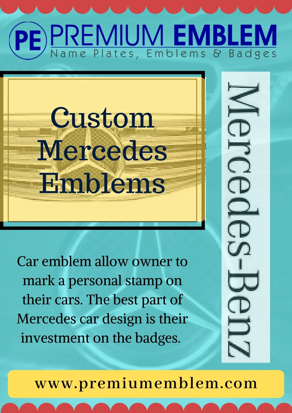 custom mercedes emblems