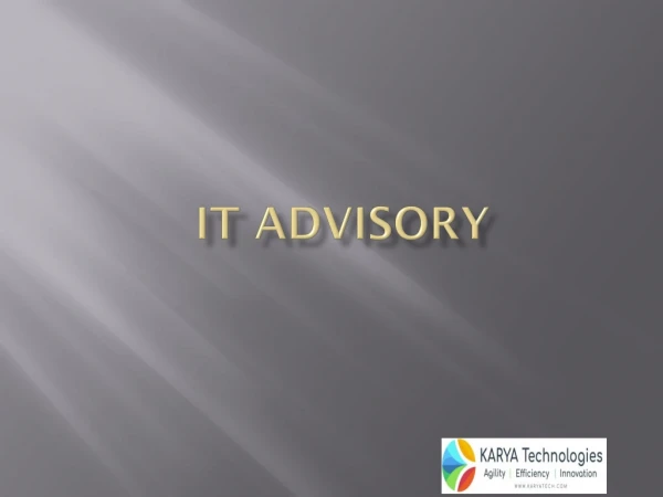 it advisory