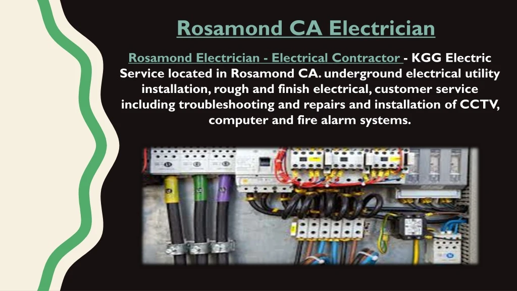 rosamond ca electrician