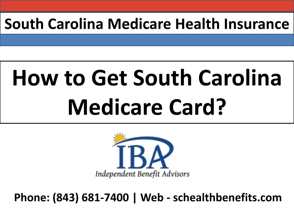 south carolina medicare health insurance