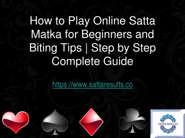 How to Play Online Satta Matka for Beginners and Biting Tips | Step by Step Complete Guide