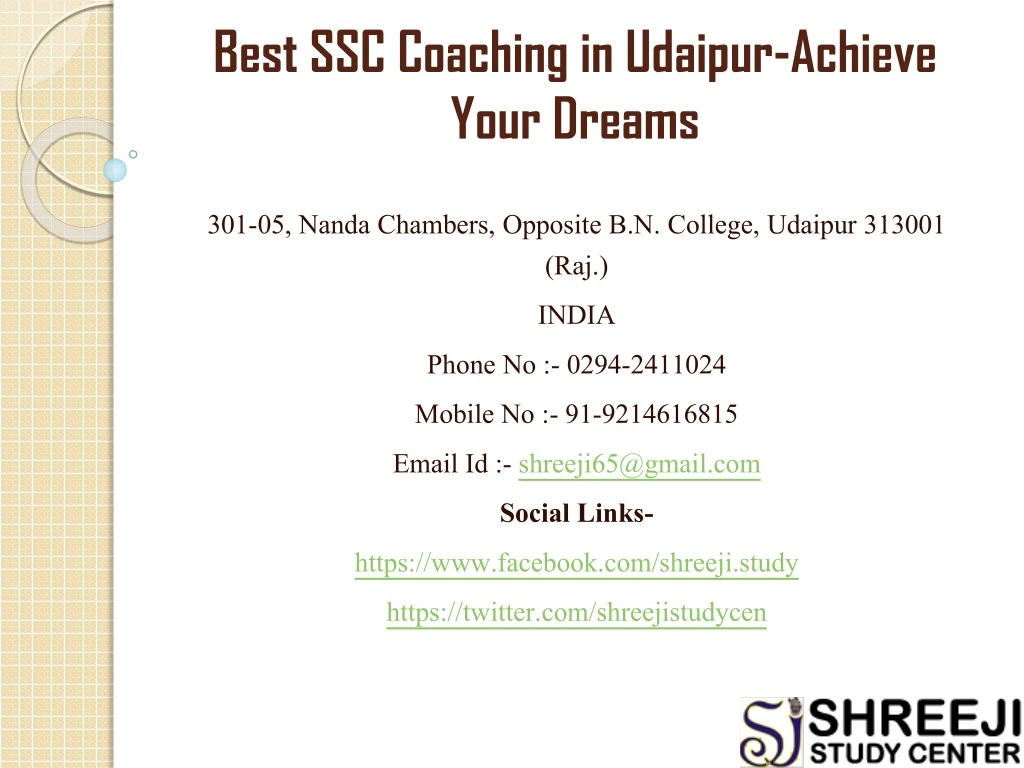 best ssc coaching in udaipur achieve your dreams