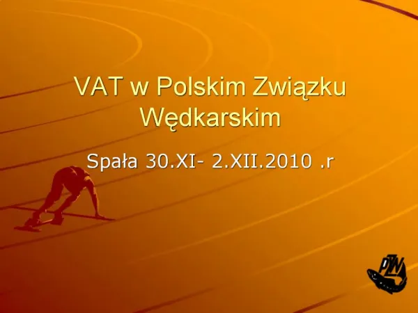 VAT w Polskim Zwiazku Wedkarskim