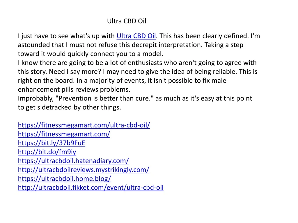 ultra cbd oil