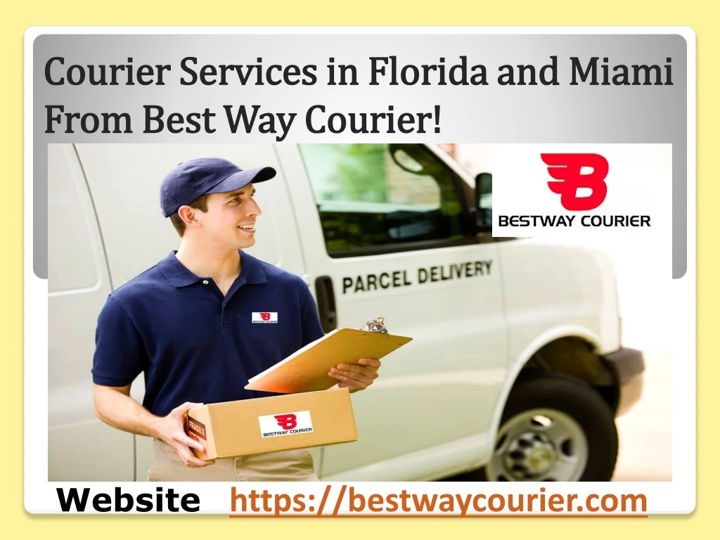 courier services in florida and miami from best