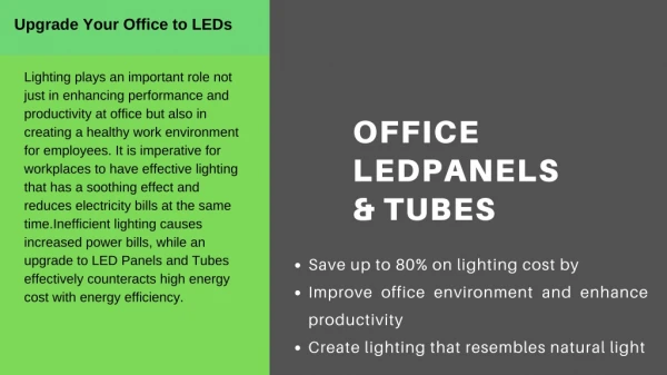 upgrade your office to leds