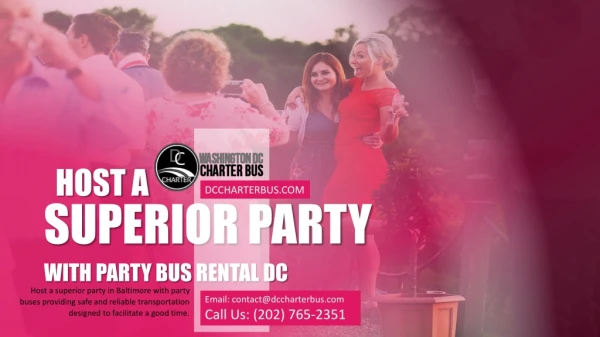 Host a Superior Party with Party Bus Rental Baltimore