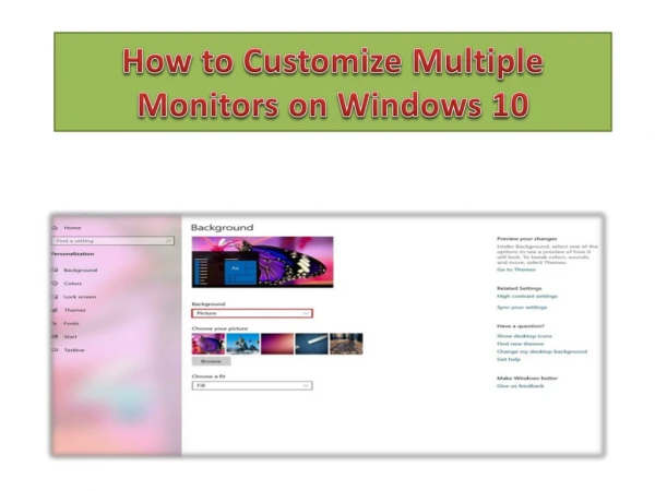 How to Customize Multiple Monitors on Windows 10