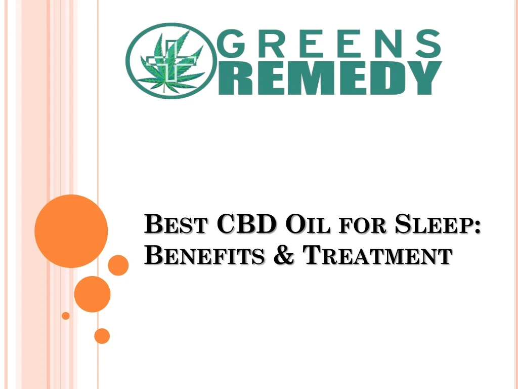 best cbd oil for sleep benefits treatment