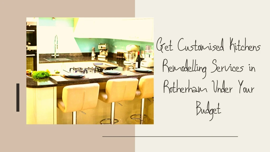 get customised kitchens remodelling services