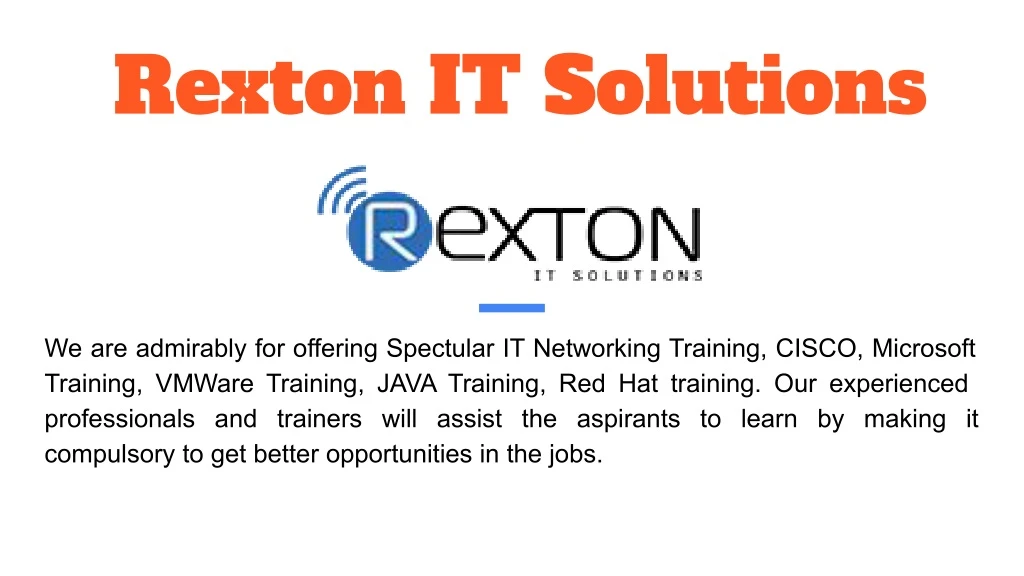 rexton it solutions