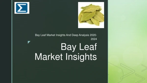 Bay Leaf Market Insights And Deep Analysis 2020-2024