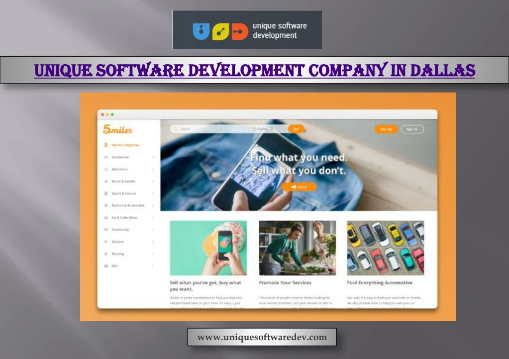 unique software development company in dallas