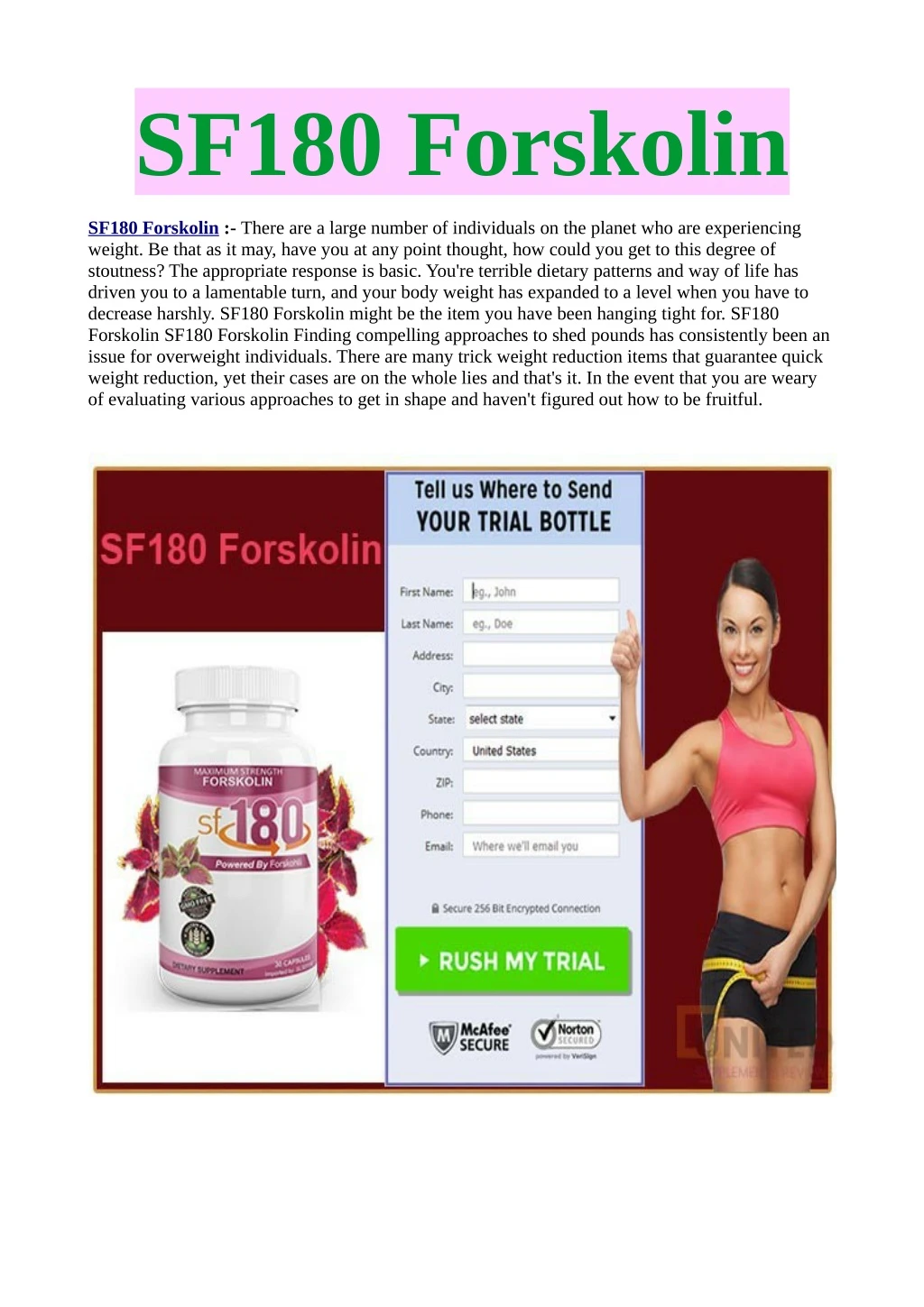 sf180 forskolin