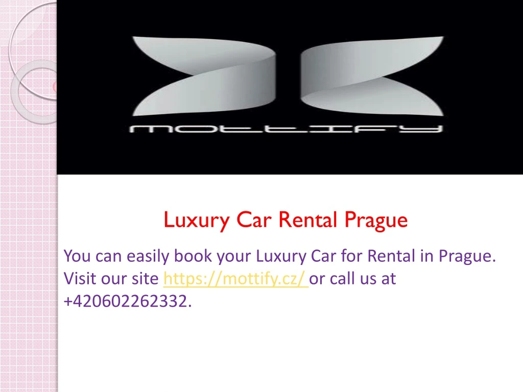 luxury car rental prague