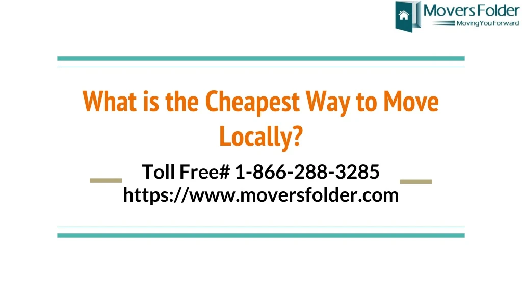 what is the cheapest way to move locally