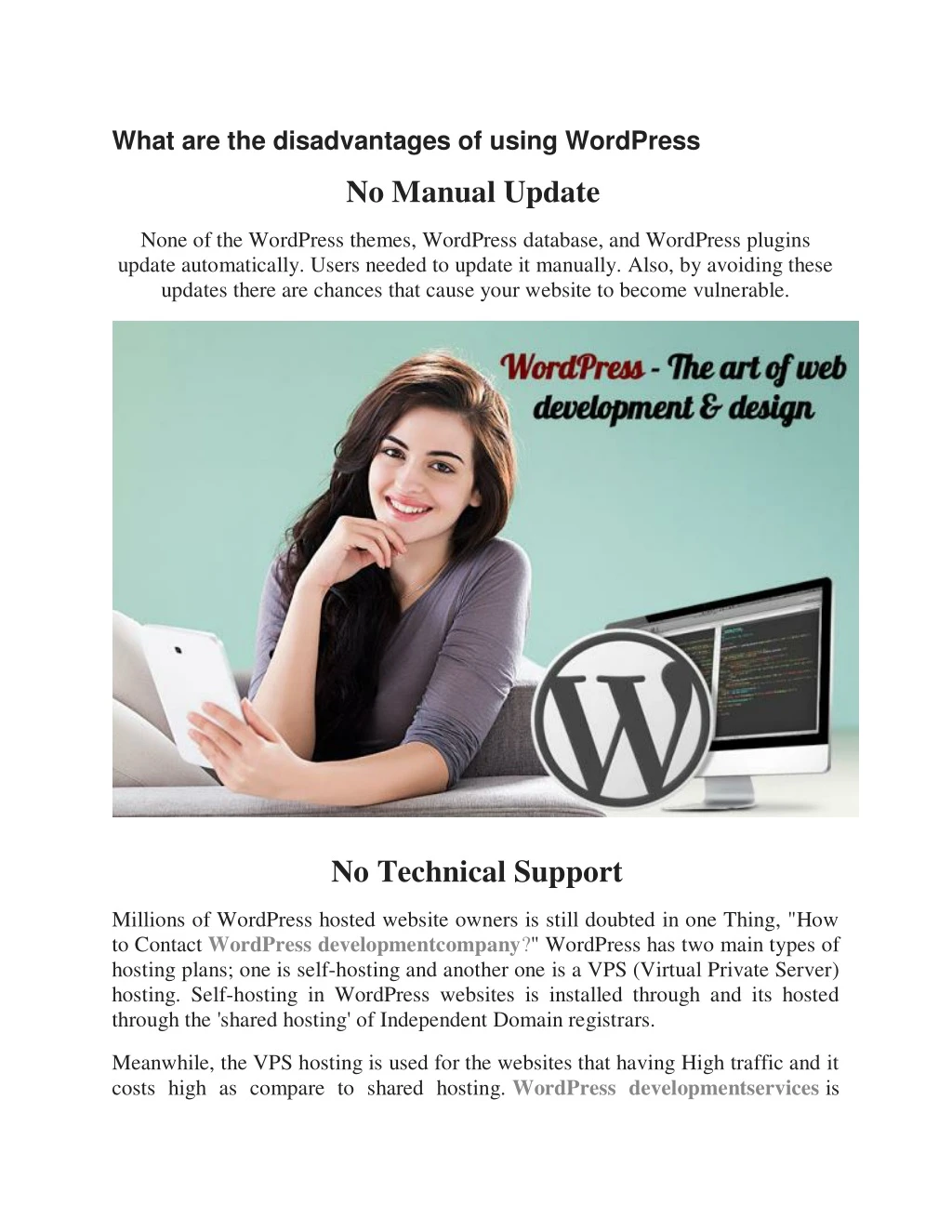 what are the disadvantages of using wordpress