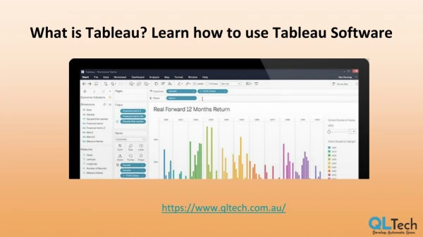 What is Tableau? Learn how to use Tableau Software