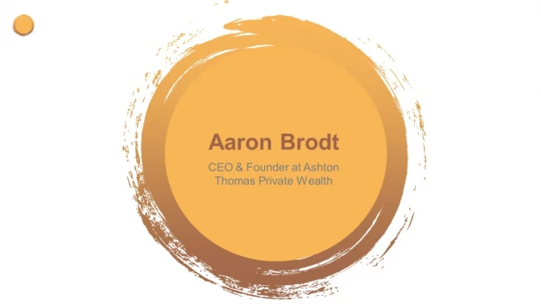 Aaron Paul Brodt - Experienced Professional