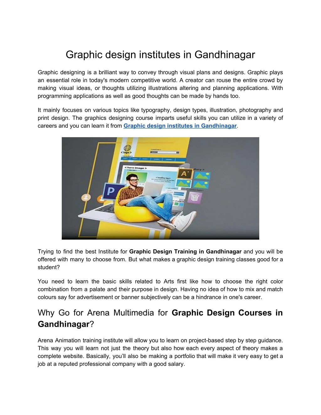 graphic design institutes in gandhinagar