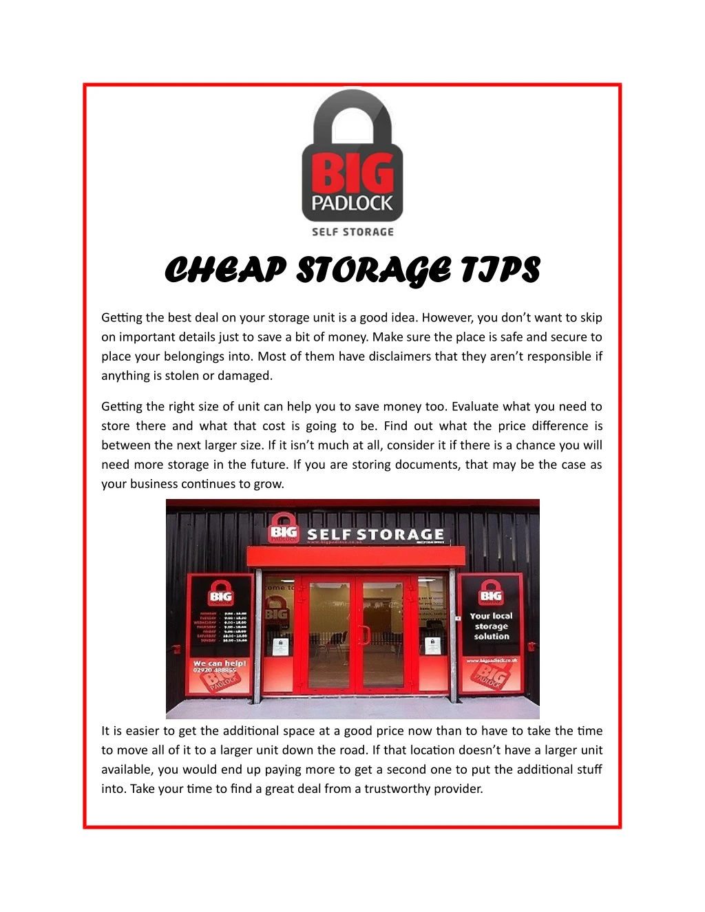 cheap storage tips cheap storage tips