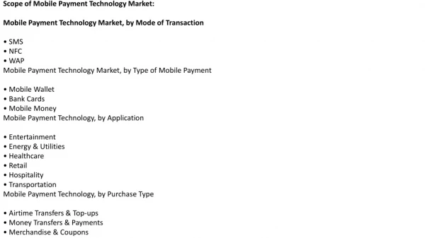 global mobile payment technology market size